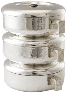 3pc. Stacking Ciboria Set, Hammered Brite Star
