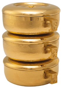 3pc. Stacking Ciboria Set-Textured