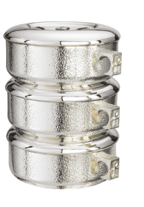 3pc. Stacking Ciboria Set Talon Texture