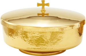 Communion Bowl w/ Cover, Hammered