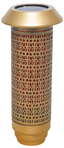 Solar -Gold w/ RED-WITH Filigree W/Stake