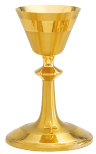 Chalice w/ Scale Paten, Engraved Design