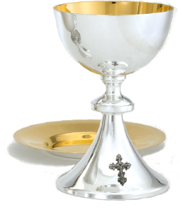 Chalice w/ 6 3/4" Well Paten Brite-Star Finish