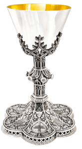 Chalice w 6 3/8 Well Paten Brite Star Finish
