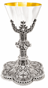 Ciborium, Silver, Gold Line
