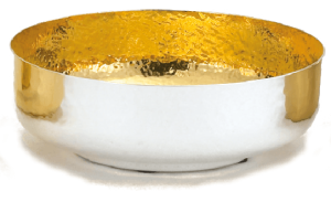 Open Ciborium - 6⅛" Bowl, Hammered Brite Star